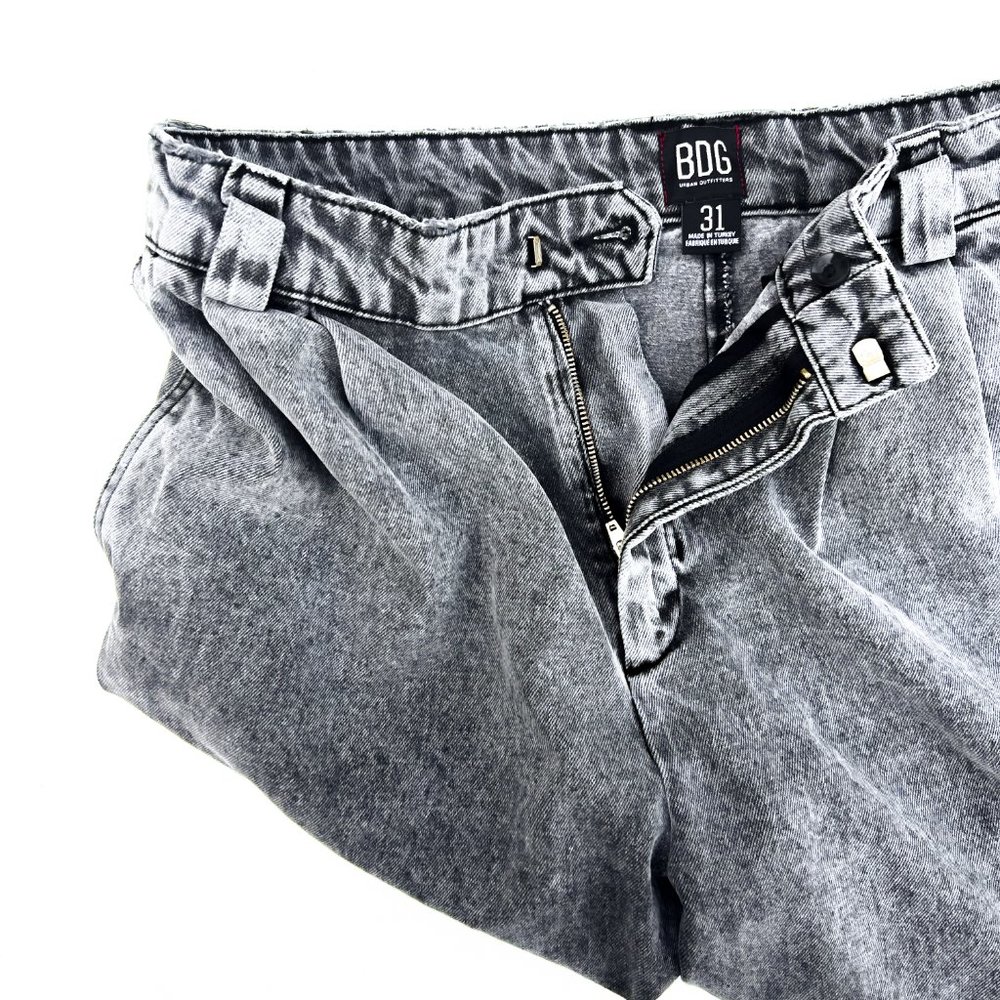 urban outfitters BDG washed faded black high waisted sofie slouchy denim jeans - Picture 3 of 8